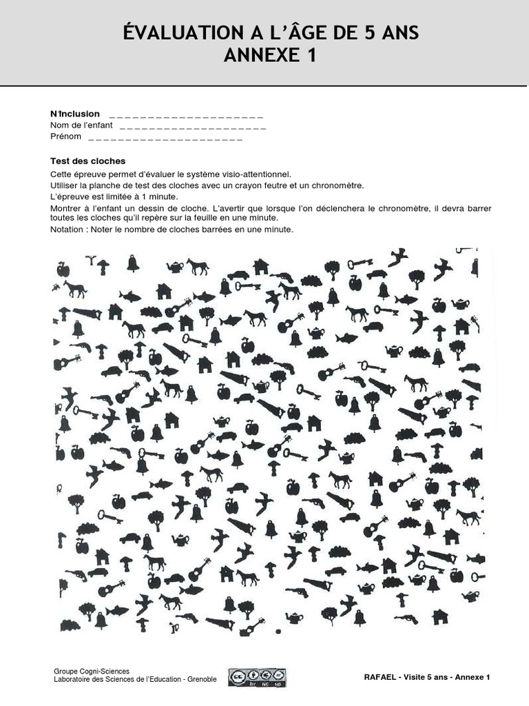 Évaluation des compétences visuelles à 5 ans | PDF | Études des langues ...