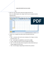 Cara Pengolahan Data SPSS