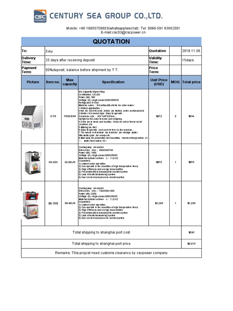 CSCPOWER Cube Ice Machine | PDF | Ice | Water