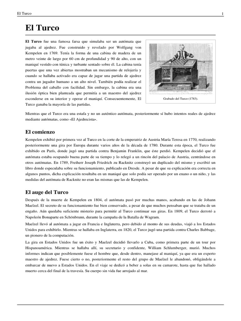 El Turco | PDF | Historia | Libros para adolescentes