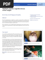 Download Multiple papular angiokeratoma of the tongue by iMedPub SN65428623 doc pdf