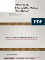 Enfermeria en Centro Quirurgico Neurocirugia