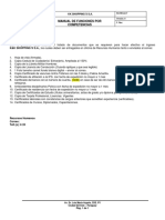 Modelo Listado de Documentos para Vinculación SP
