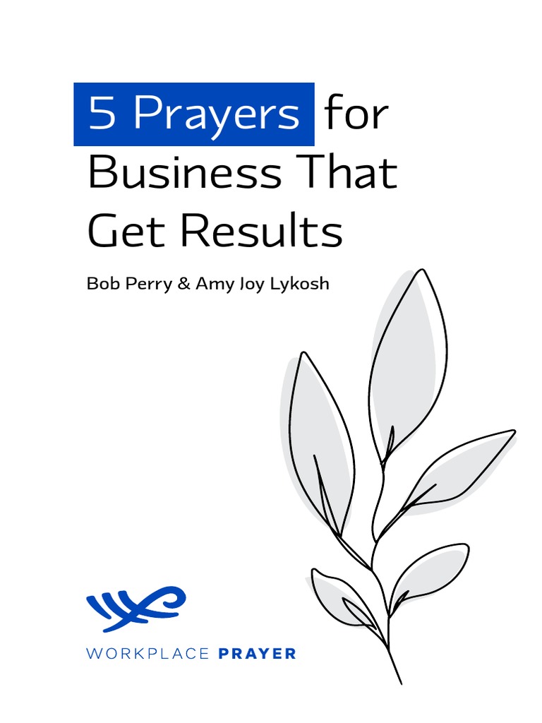 Prayers for Business Success | PDF | Prayer | Lord's Prayer