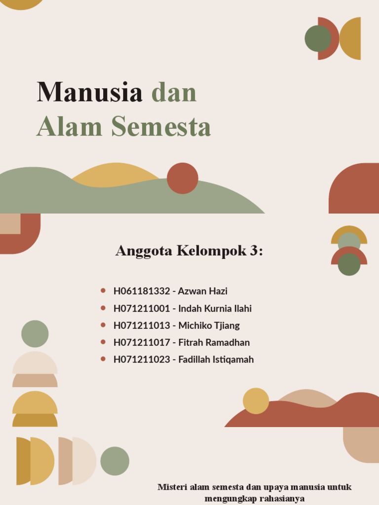 Hubungan Manusia dan Alam Semesta | PDF