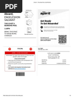 Check in - Boarding Pass - Spirit Airlines