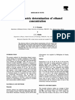 Refractometric Determination of Ethanol Concentration: Research Note
