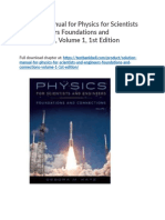 Solution Manual For Physics For Scientists and Engineers Foundations and Connections Volume 1 1st Edition