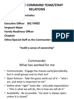 Commanders SGT Maj Course