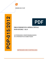 Autoridades e Responsabilidades Do Operador de Subestação