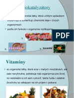 Biokatalyzátory Vitamíny