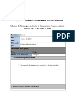 Relatorio de Viagem Ao Distrito de Cuamba e Mecanhelas-14 A 16 de Junho de 2023