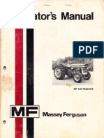 Massey Ferguson MF135 Operator's Manual (From 1974)