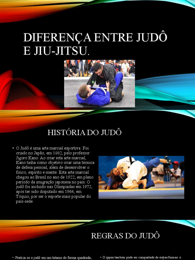 Diferença Entre JudÔ e JiuJitsu PDF