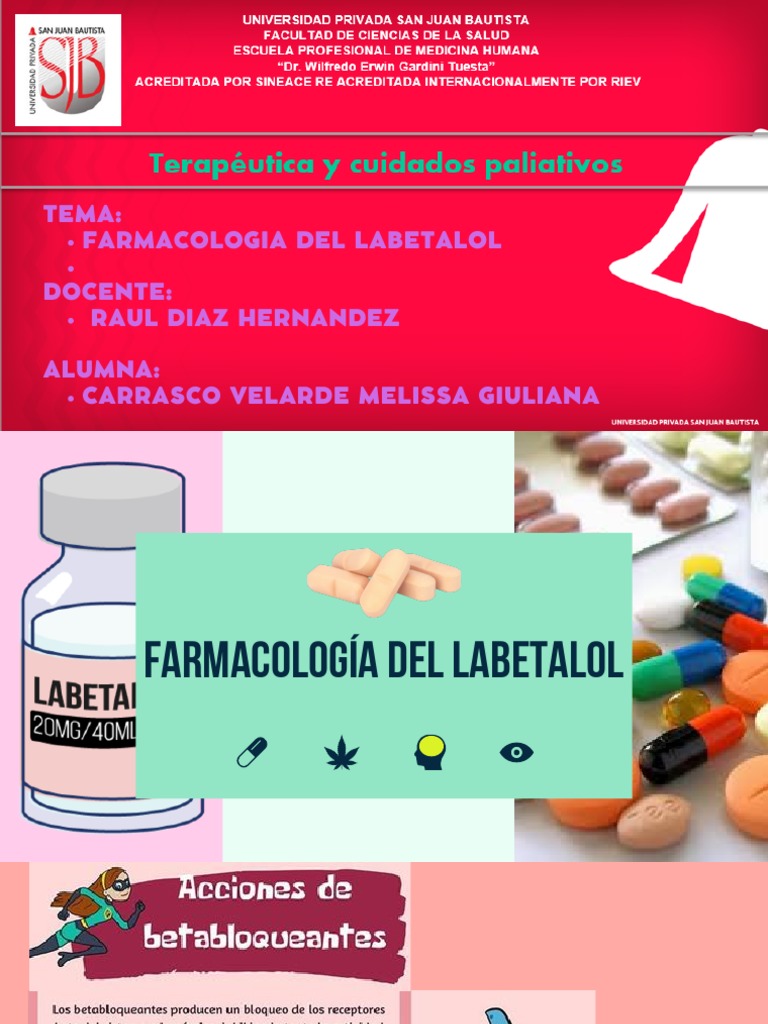 Farmacologia del labetalol diapositiva pdf