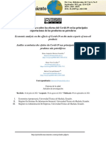 Análisis Económico Sobre Los Efectos Del Covid-19 en Las Principales Exportaciones de Los Productos No Petroleros