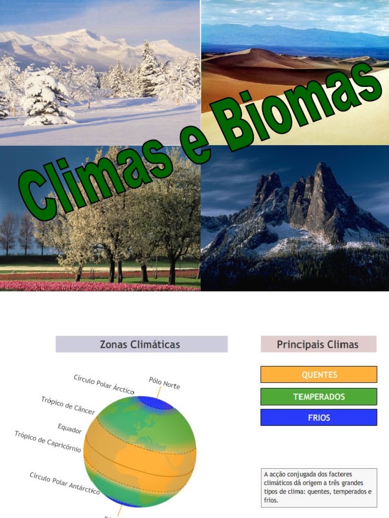 Climas e Biomas | PDF | Florestas | Clima temperado