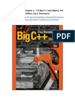 Test Bank For Chapter 1 17 Big C Late Objects 3rd Edition Cay S Horstmann