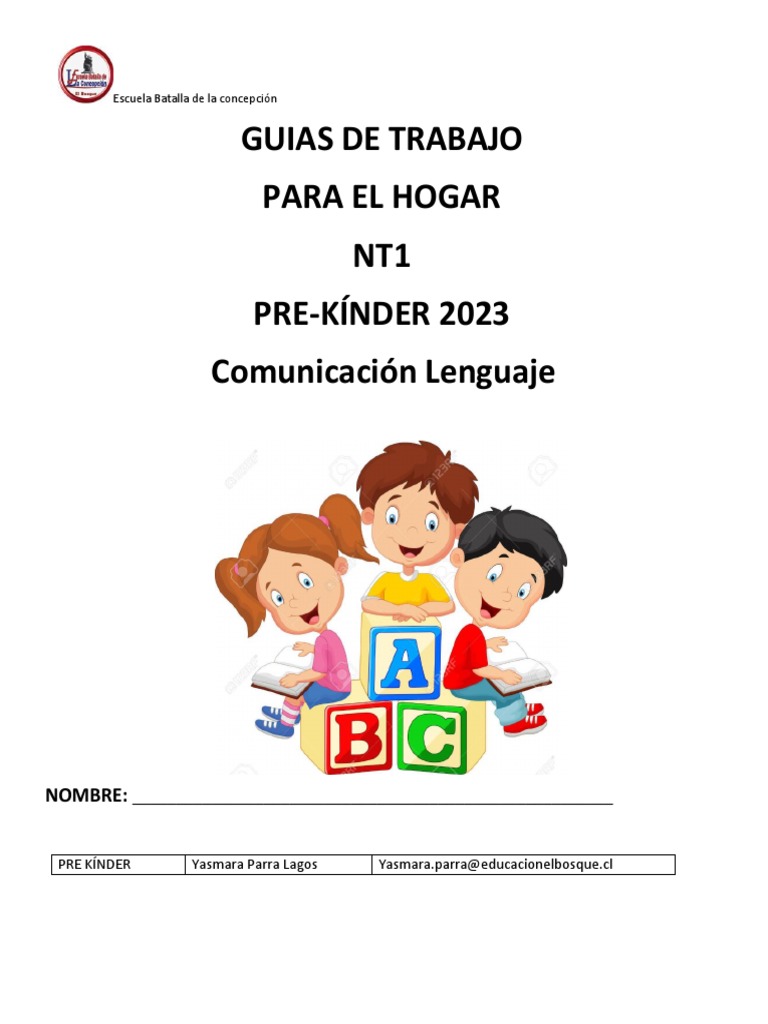Cuadernillo Pre Kinder | PDF