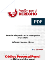 Derecho A La Prueba en La Investigación Preparatoria PDF Gratis