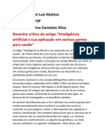 Resenha Critica MARCEL LUIS MATTOS