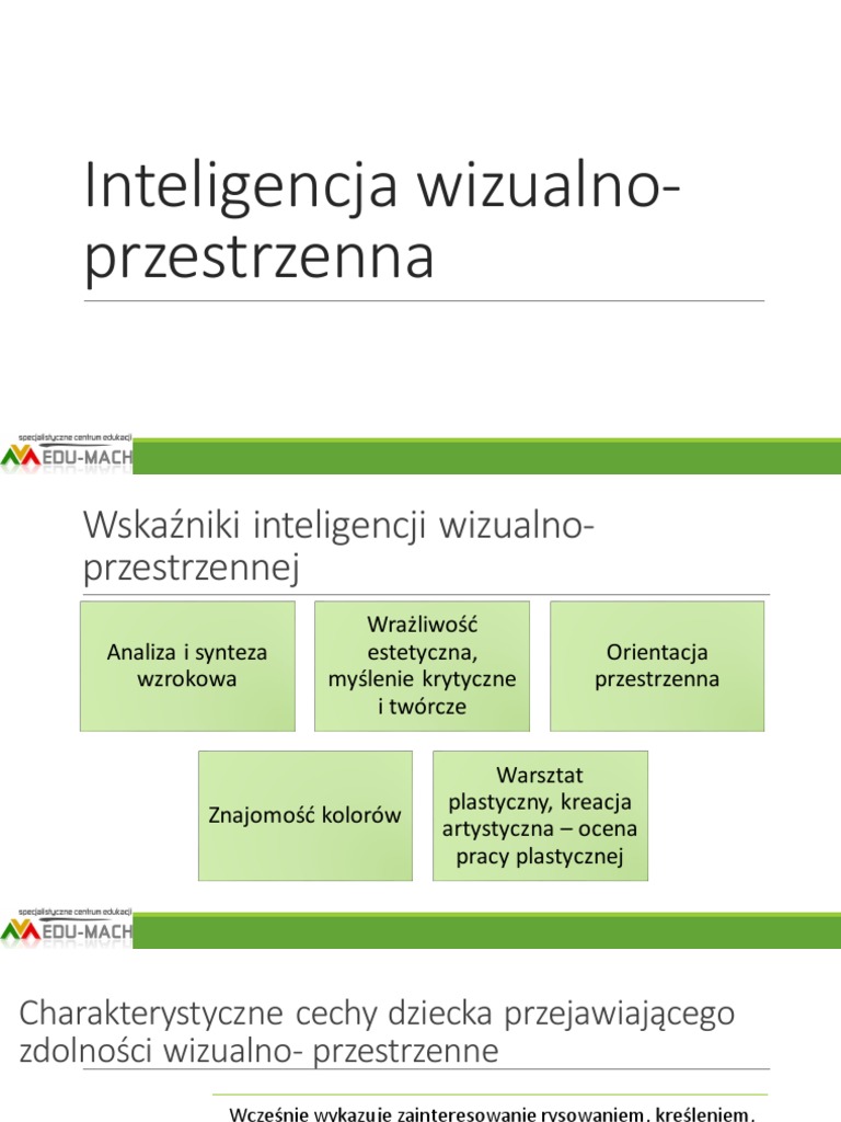 Inteligencja wizualno - przestrzenna | PDF