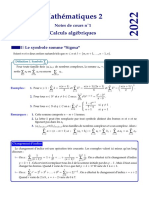 Calcul Algebrique