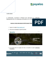 Manual para Descargar Certificados Tributarios Papelsa