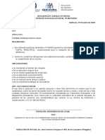 DECLARACION DOMICILIO POSTAL VIVIENDA Quilicura