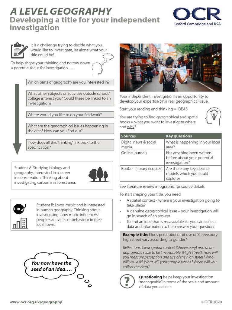 Developing A Title For Your Independent Investigation v1 Download
