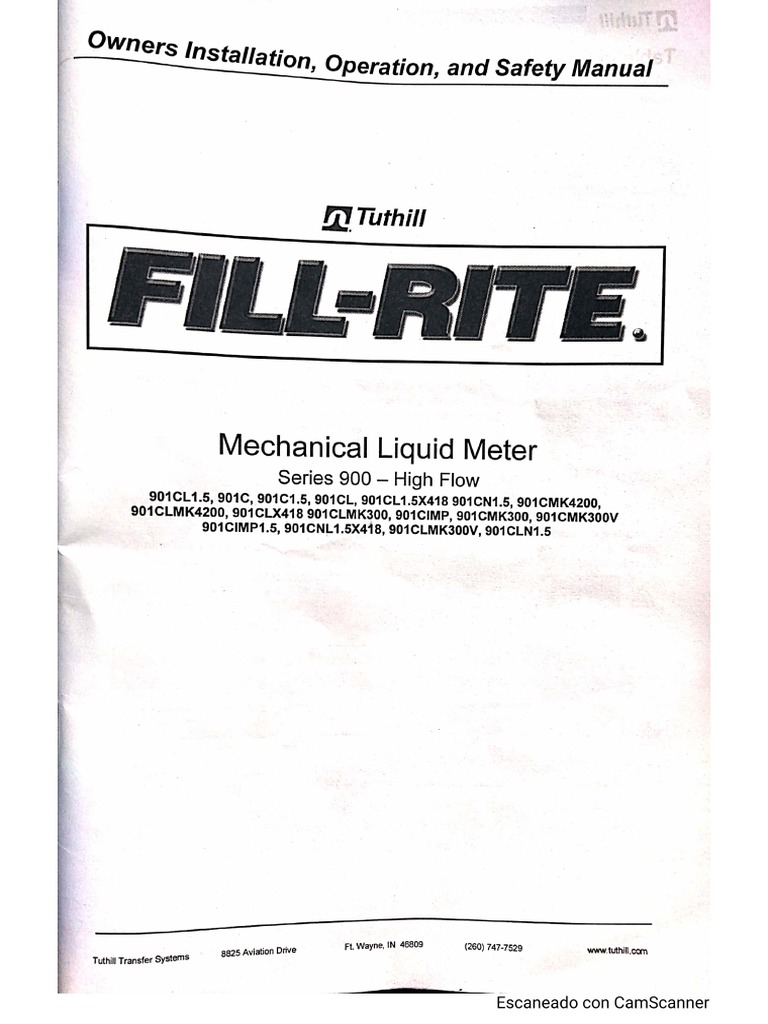 Manual de Instalación de Medidor - Fill Rite | PDF
