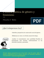 Filosofía Política de Genero y Feminismos