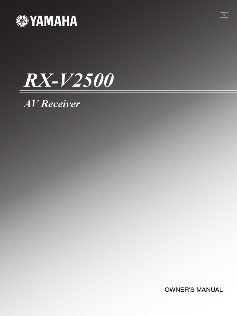 Receiver Yamaha RX V2500 Manual PDF Ac Power Plugs And