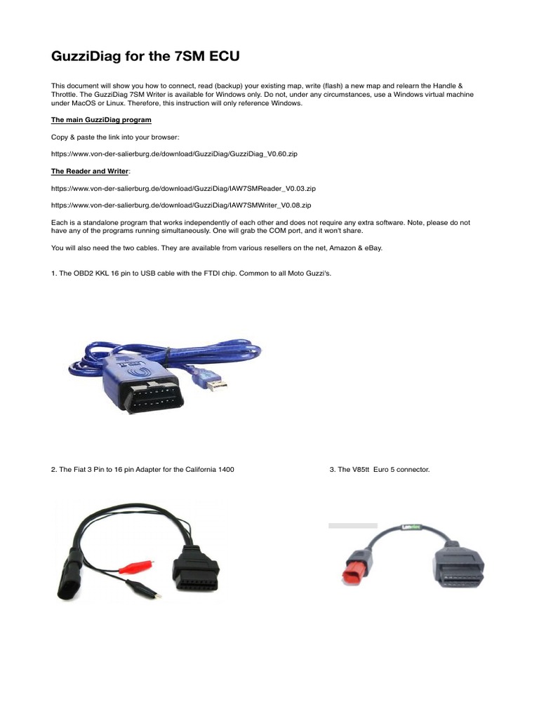 GuzziDiag For 7SM | PDF