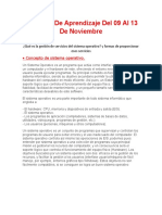 Actividad de Aprendizaje Del 09 Al 13 de Noviembre