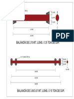 Balancines 2.70 - 3.00 - 3.67 Mts de 15 y 25 Ton