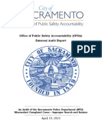 Final Audit Document - Opsa Audit Report - SPD Complaint Case Audit Improper Search and Seizure 2023