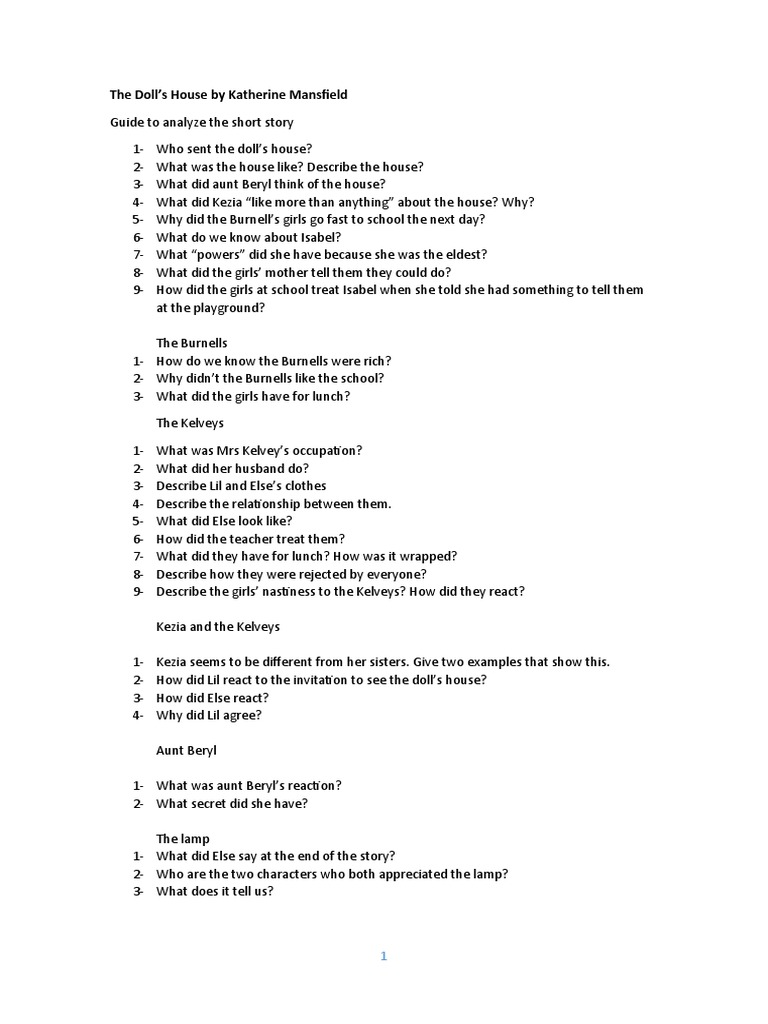 The doll's house . Guide PDF