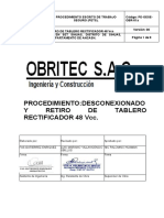 PE-OESE-OBR-09a Desconexionado y Retiro de Tablero Rectificador 48 VCC