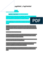 Legalidad y Legitmidad.