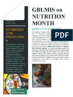 Nutrition Month Report