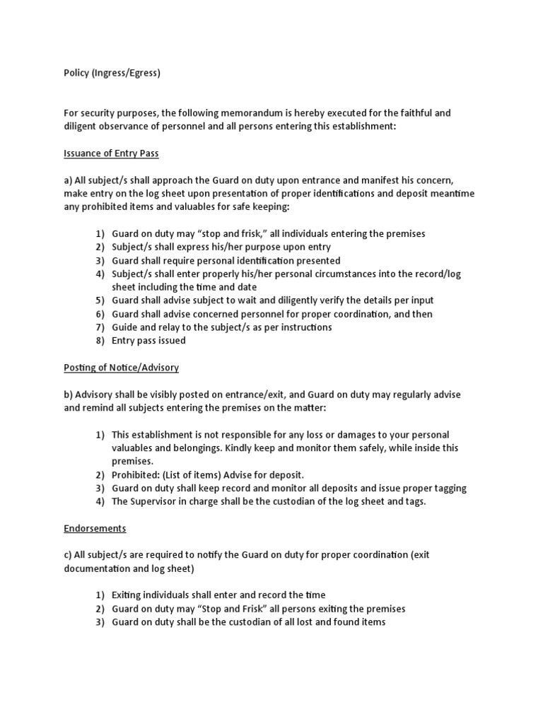 Policy(Ingress:Egress) | PDF