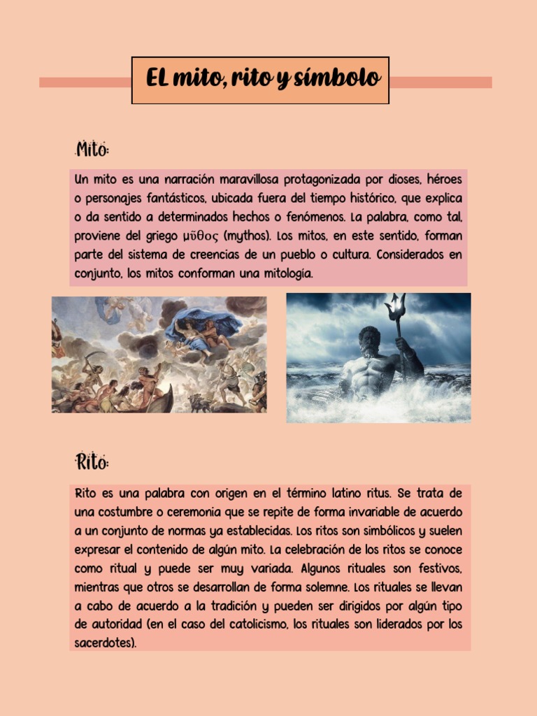 Mito, Rito y Simbolo | PDF | Rituales | Mitología