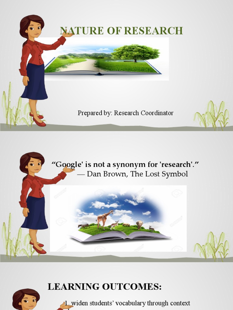 Understanding the Nature of Research | PDF | Data | Qualitative Research