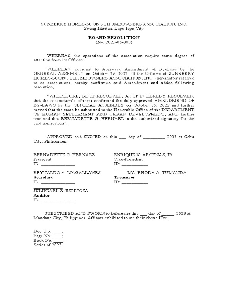 Board Resolution PDF