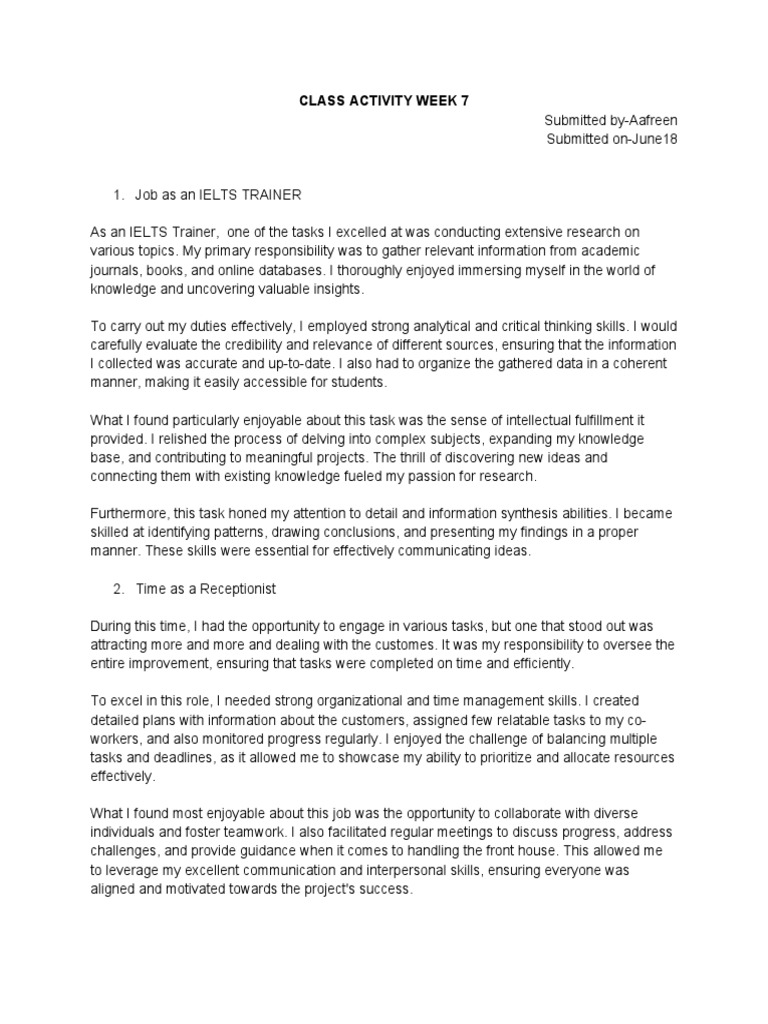 Class activity week 7 download free pdf information critical thinking
