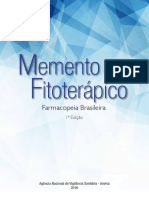 Memento Fitoterápico Da Farmacopeia Brasileira
