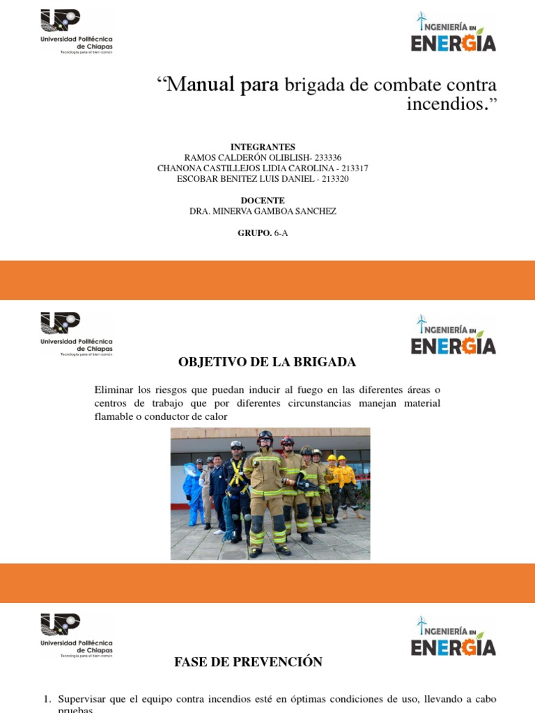 Manual para Brigada de Combate Contra Incendios | PDF