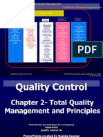 Continuous Process Improvement Deming's 14 Points: Total Quality Management