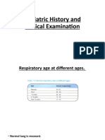 Pediatric History and Clinical Examination